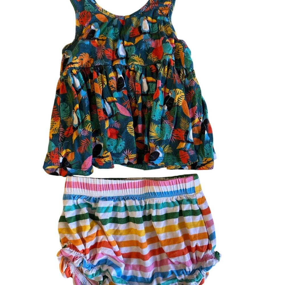 Posh Peanut Tucan and Stripes 6-12 months